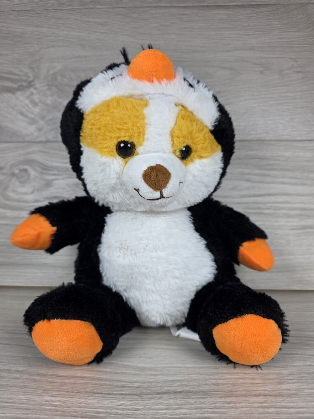 Peek-A-Boo Toys Corgi Dog Puppy Plush Stuffed Animal in Penguin Costume SU33